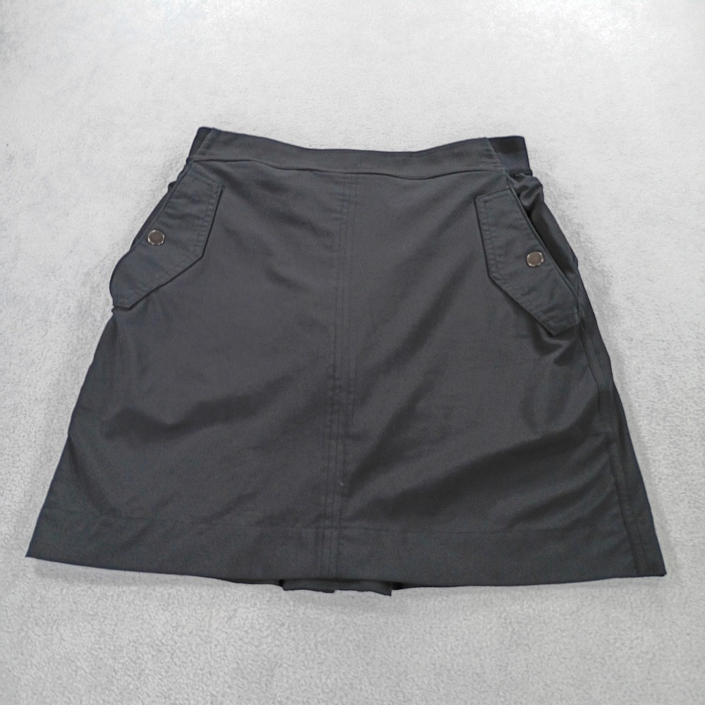 Athleta Womens Skort Black 4 Built-in Shorts Snap Pockets